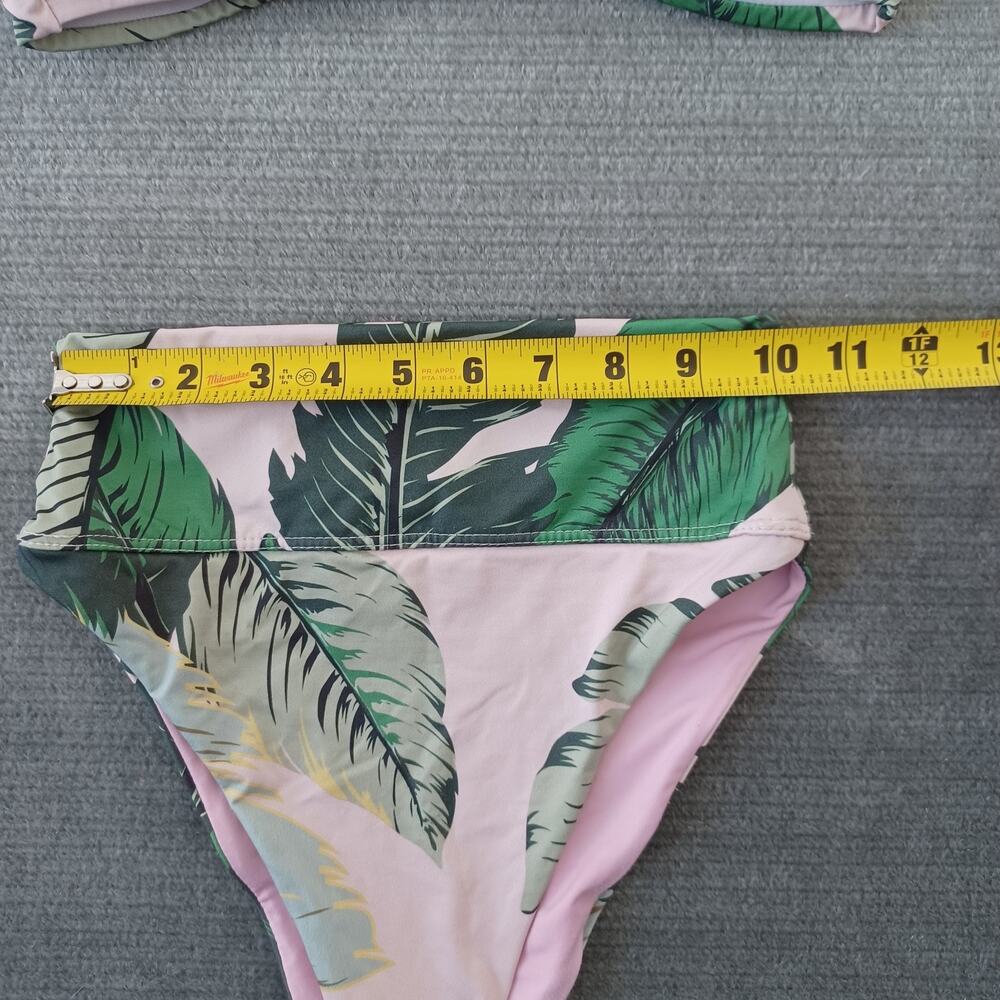 Beach Riot revolve pink palm print High-Waist Bikini - Picture 8 of 10